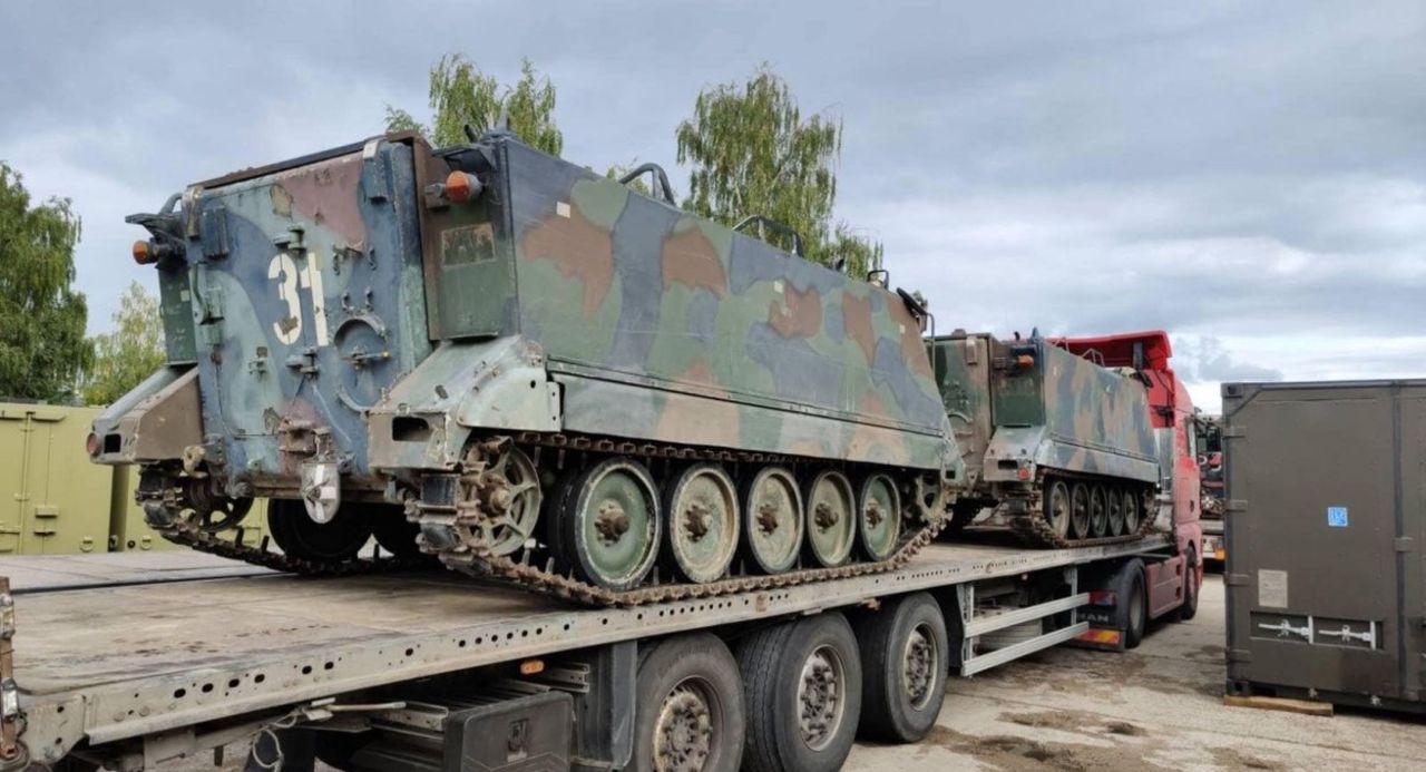 Litwa wysłała pojazdy opancerzone. Zapowiada kolejne dostawy