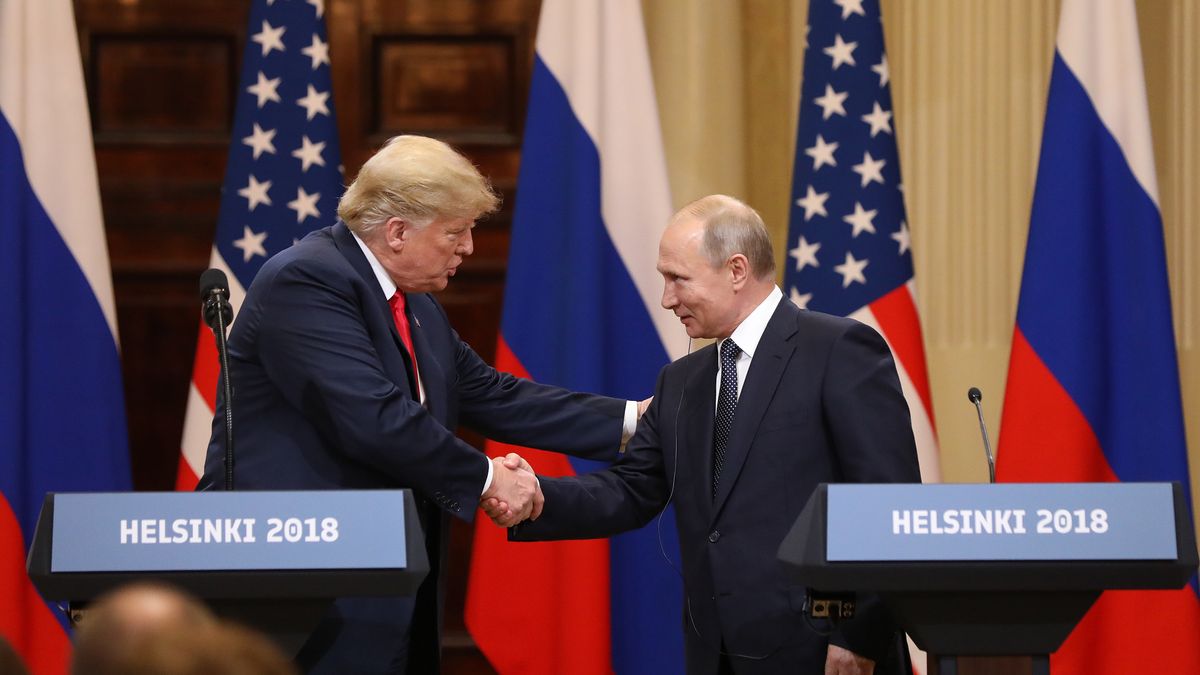 Donald Trump i Władimir Putin. Zdjęcie z 2018 r. 