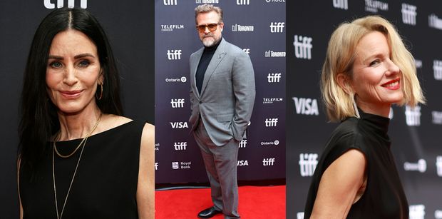 Gwiazdy zadają szyku na festiwalu filmowym w Toronto: Naomi Watts z wielką kokardą, Courteney Cox i odmieniony David Harbour (ZDJĘCIA)