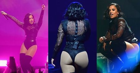 Demi Lovato pokazuje pośladki na koncercie! (ZDJĘCIA)
