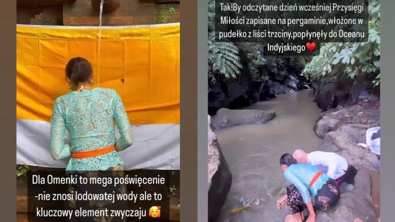 Omenaa Mensaj i Rafał Brzoska na ceremonii puryfikacji