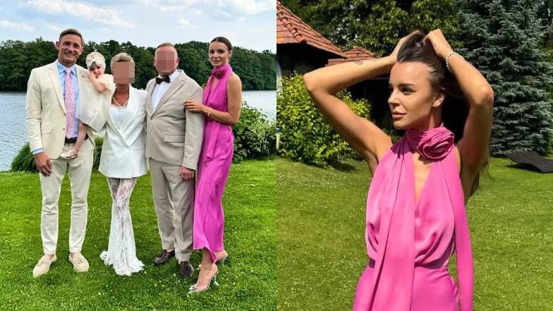 Paulina Rzeźniaczk z rodziną 