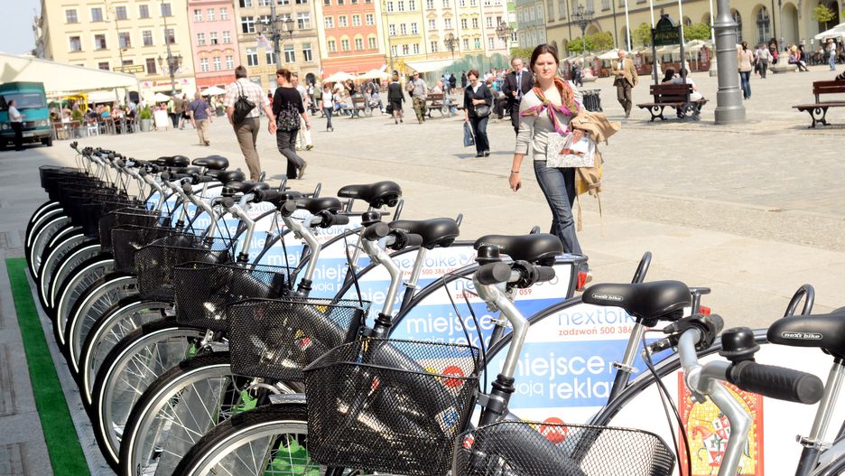 Rowery na wrocławskim rynku