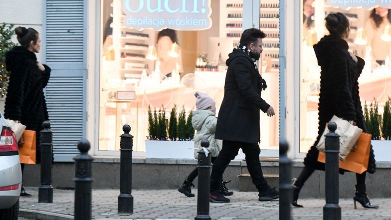 Natalia Siwiec z rodziną na zakupach