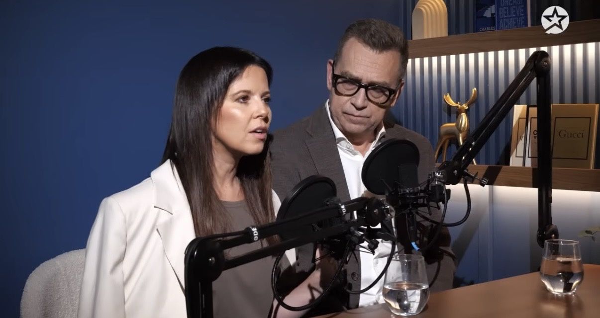 Maciej i Paulina Orłosiowie podczas rozmowy