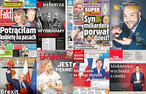 Wszystkie dzienniki z dużymi spadkami sprzedaży kioskowej, „DGP”, „Parkiet” i „GW” najbardziej w dół