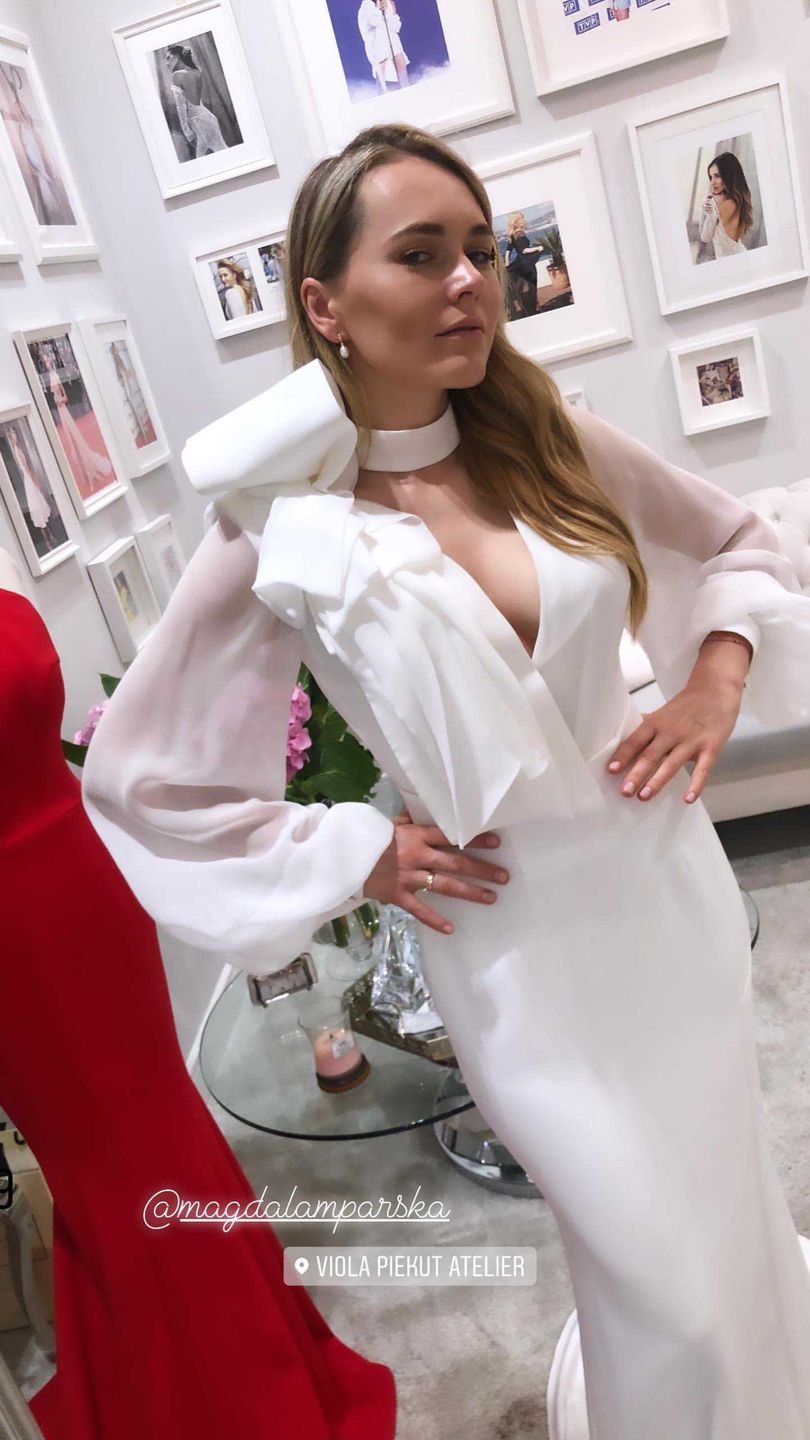 Magdalena Lamparska - suknia ślubna Violi Piekut