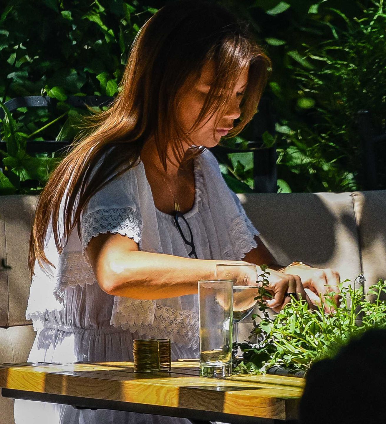 Edyta Górniak w restauracji