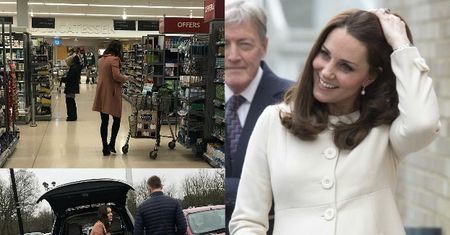 Ciężarna Kate robi zakupy w delikatesach. Przyniosła własne torby (FOTO)