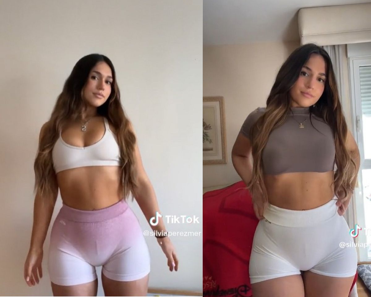She lost 20 kilograms. Proudly, she shows off her stretch marks.