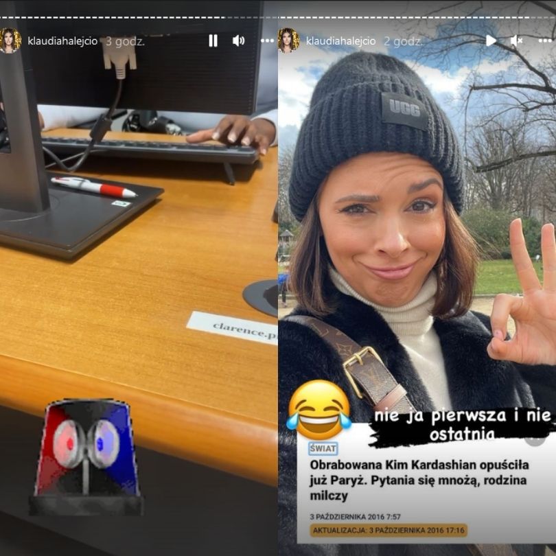 Klaudia Halejcio została okradziona w Paryżu
