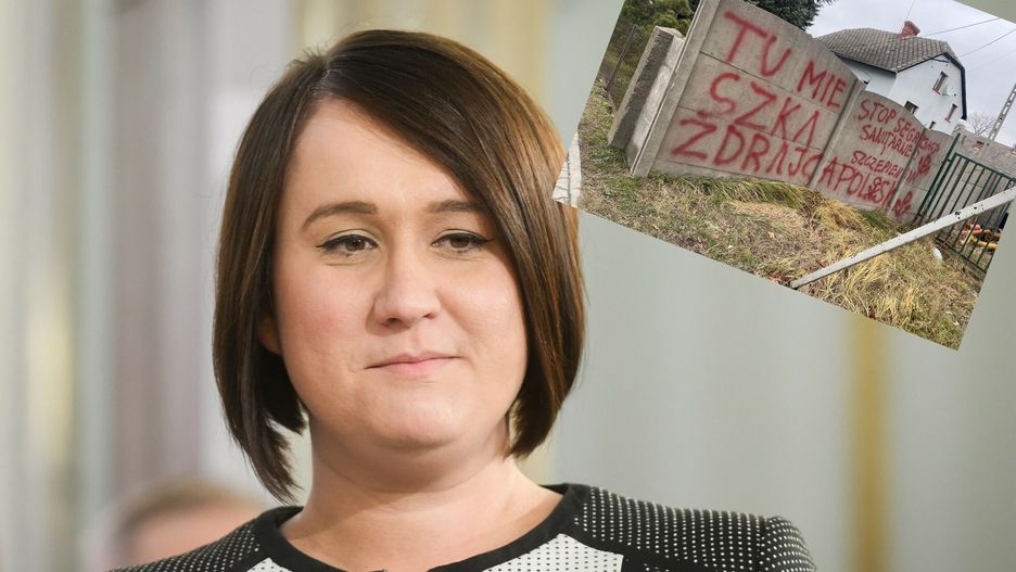 Antyszczepionkowe hasła na ogrodzeniu posłanki PO. Siarkowska: dziwicie się? 