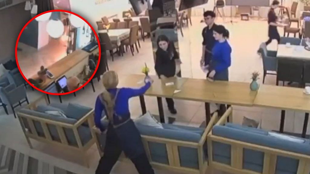 Nagranie z uderzenia rakiety w Krzywym Rogu