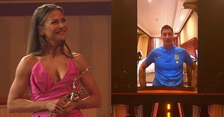 Robert Lewandowski połączył się z widownią podczas gali i przemówił do Anny: "W domu NIE JESTEM SPORTOWCEM stulecia"
