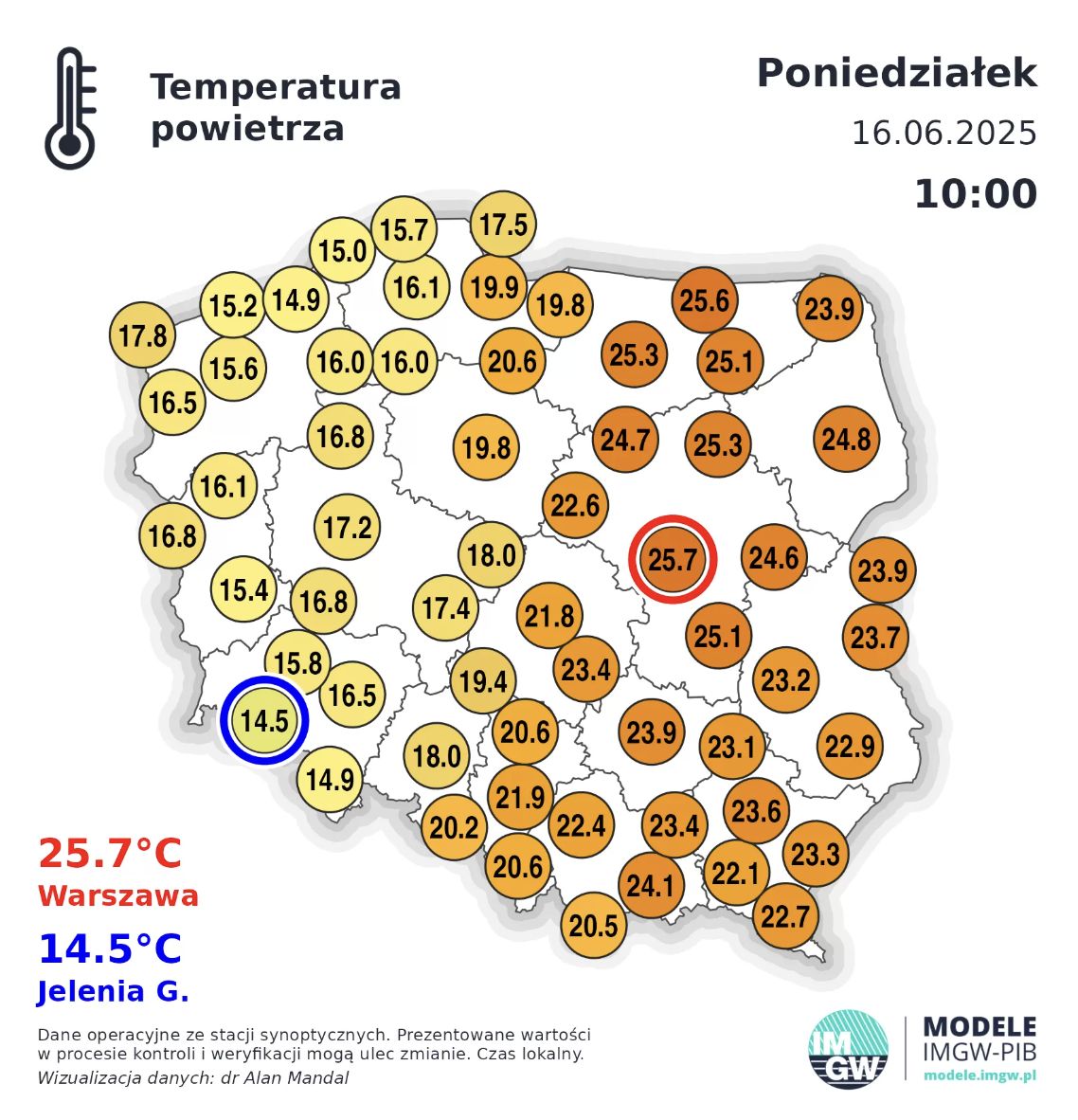 Synoptycy ostrzegają przed gwałtownym spadkiem t