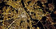 Warszawa nocą sfotografowana z kosmosu zwykłą lustrzanką