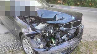 Lubin: Wyszedł z rozbitego BMW i wyrzucił puszki po piwie do rowu. Mężczyzna był kompletnie pijany