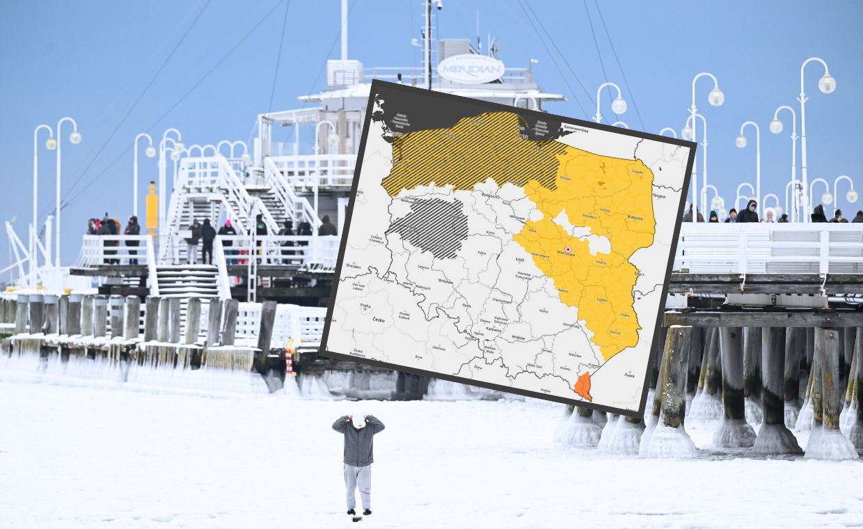 Fatalna sytuacja pogodowa. Są ostrzeżenia IMGW. Na drogach "czarny lód"