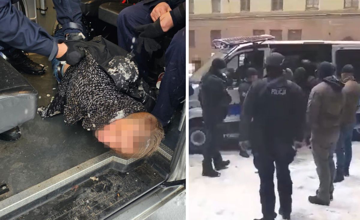 Policjanci podczas zatrzymania mężczyzny znaleźli przy nim broń - rewolwer czarnoprochowy