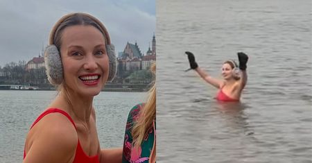 Joanna Moro świętuje 40. urodziny, morsując w Wiśle. Fajny pomysł?
