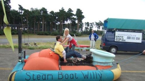 Poduszkowiec napędzany pedałowaniem (wideo) 1