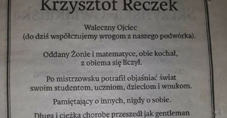 Zmarł matematyk z Krakowa. Na nekrologu umieścili zadanie. Rozwiążesz?