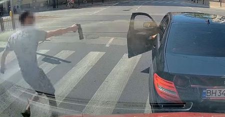 Wysiadł z auta, żeby wymierzyć sprawiedliwość. Tego nie przewidział