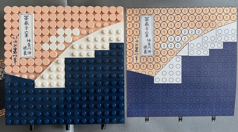 "Wielka fala" Hokusaia z LEGO
