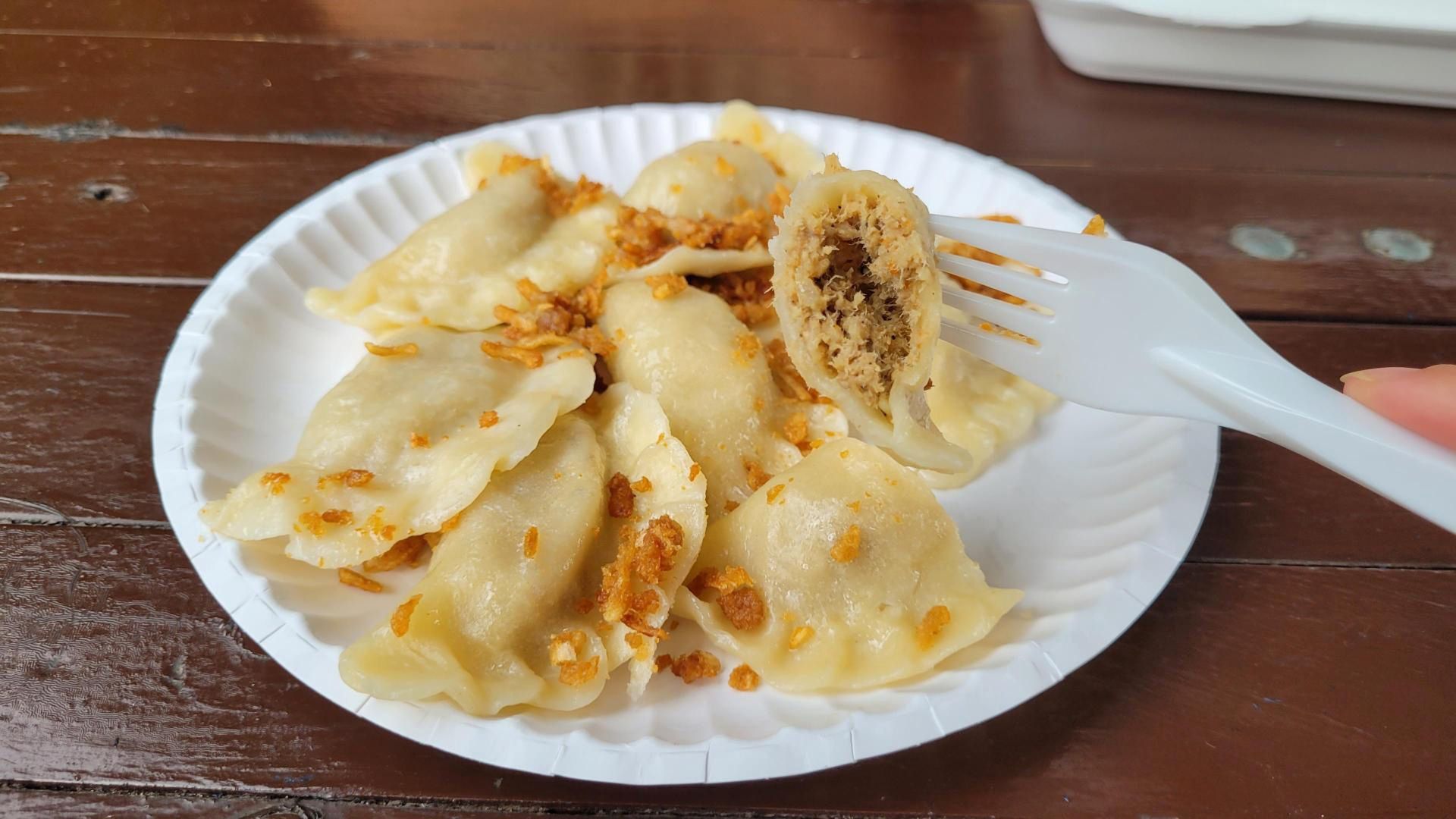 Pierogi z mięsem - cena 28 zł za 7 sztuk
