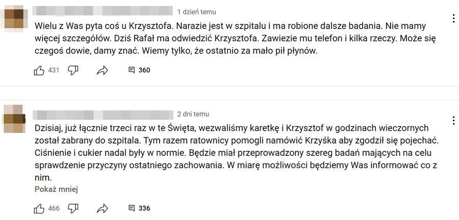 Kononowicz w szpitalu