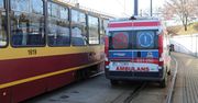 Dramat w centrum Łodzi, nie żyje pasażerka jednego z tramwajów