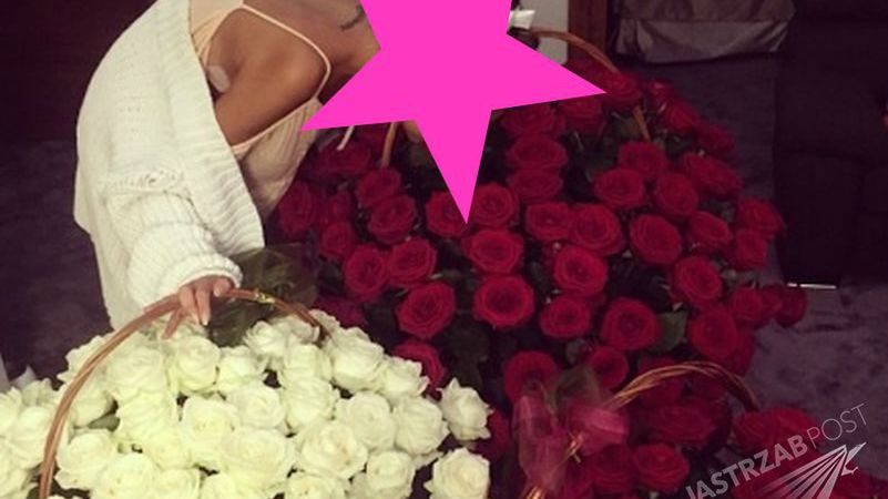 Natalia Siwiec dostała kosze kwiatów