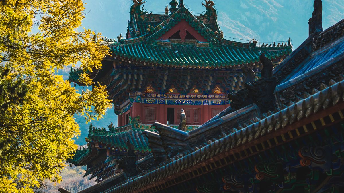 Yellow leaves during autumn in Shaolin Temple, China
Shaolin temple in Henan Province, China, during autumn, yellow leaves and traditional Chinese architecture building
BenKow
architecture, no people, history, ancient, travel, famous place, cultures, travel destinations, nature, autumn, leaf, yellow, autumn leaf color, shaolin, shaolin monastery, shaolin kung fu, henan province, china - east asia, religion, temple - building, tradition, landscape - scenery, building exterior, No People