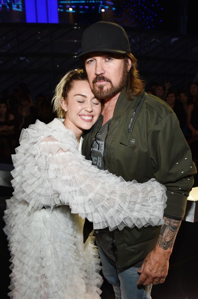 Miley Cyrus and Billy Ray Cyrus