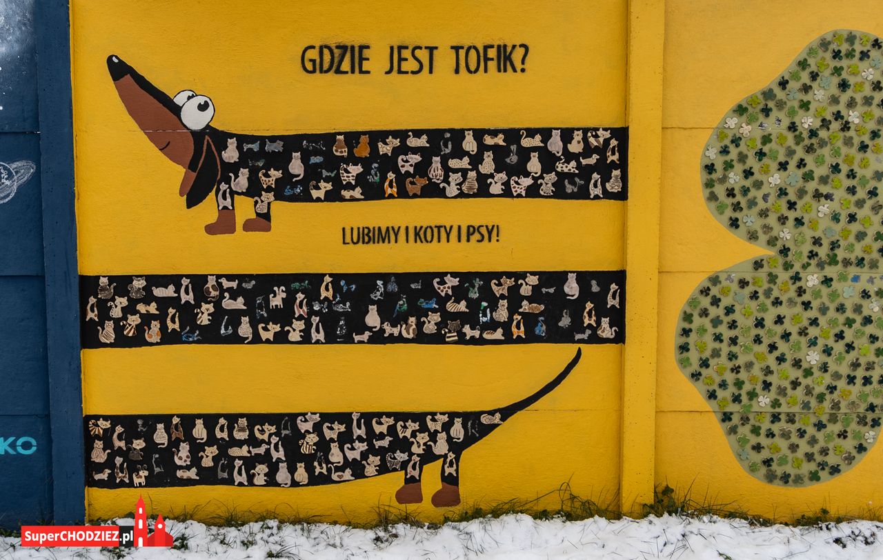 Chodzieskie murale, Chodzież, mural, ceramika, grafika