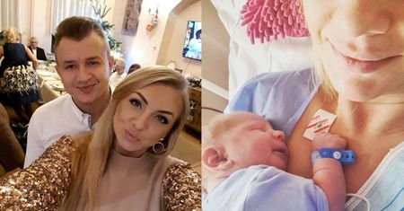 Świeżo upieczony tata Dawid Narożny pokazuje syna (FOTO)