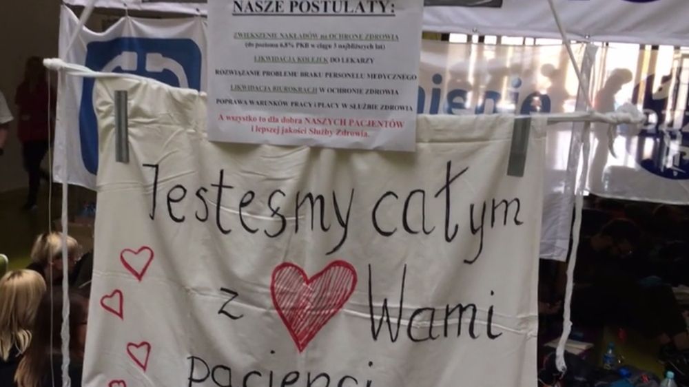 Rezydenci protestują od 2 października 2017 roku