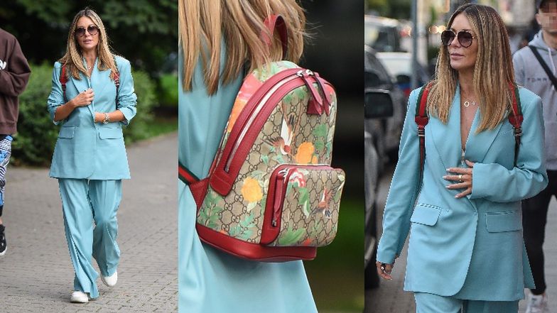 Małgorzata Rozenek przemierza ulice Warszawy