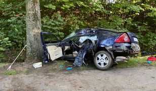 Tragiczny wypadek na Pomorzu. Kierowca nie odebrał jeszcze prawa jazdy