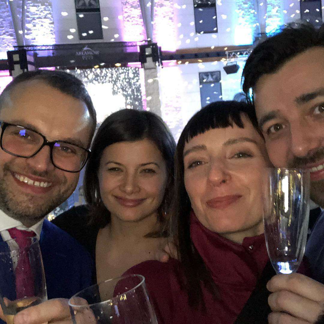 Małgorzata Socha i Agnieszka Sienkiewicz na Sylwestra