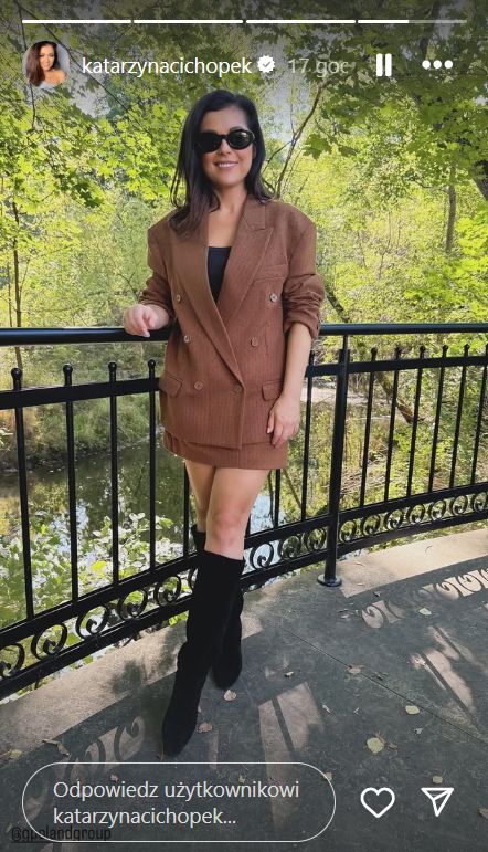 Katarzyna Cichopek w jesiennej stylizacji