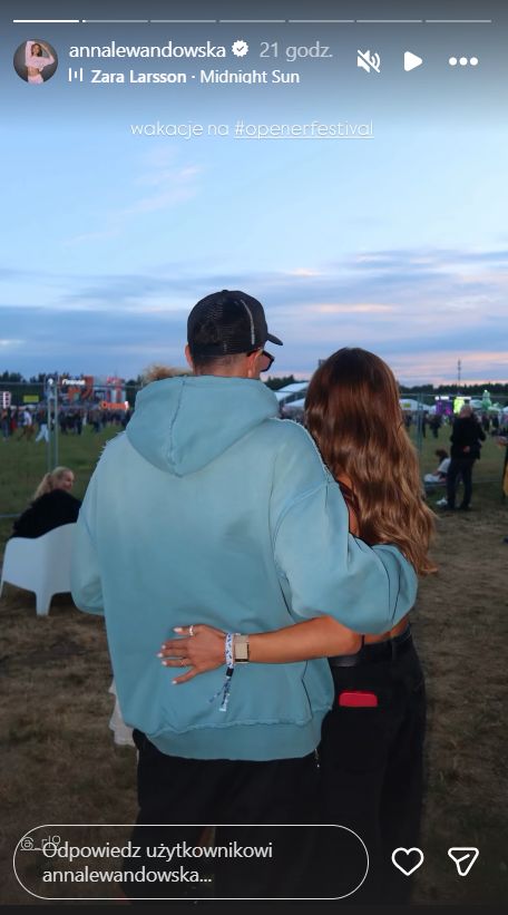 Anna i Robert Lewandowscy na Open'erze