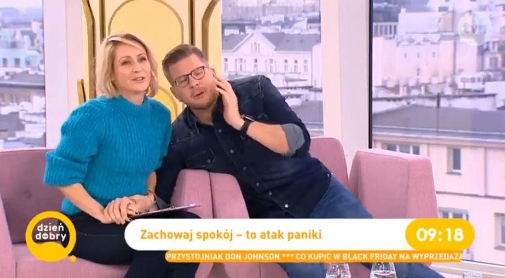 "Atak paniki" Filipa Chajzera w śniadaniówce