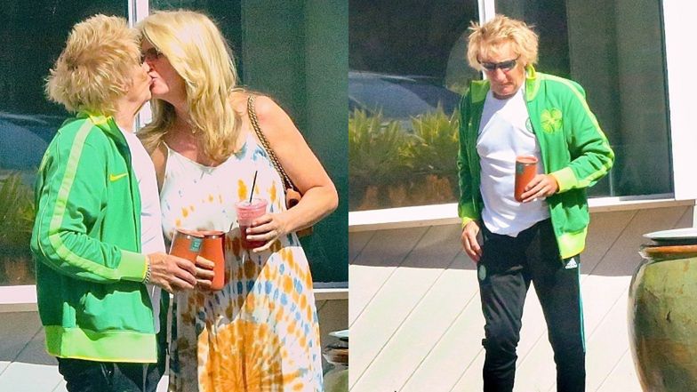 Rod Stewart obdarował żonę soczystym pocałunkiem