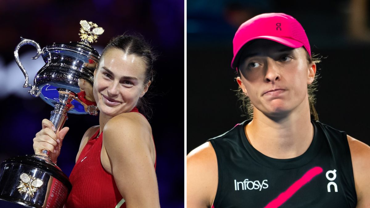 Na zdjęciu: Aryna Sabalenka i Iga Świątek