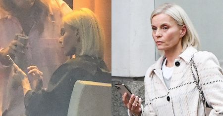 Przyklejona do telefonu Małgorzata Foremniak nawiedza fryzjera. Postawiła na jesienną stylizację