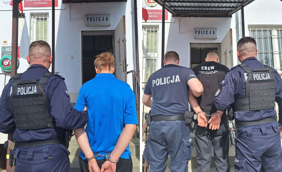 Policja zatrzymała w Gdańsku trzech młodych mężczyzn, którzy próbowali dokonać rozboju przed jednym ze sklepów