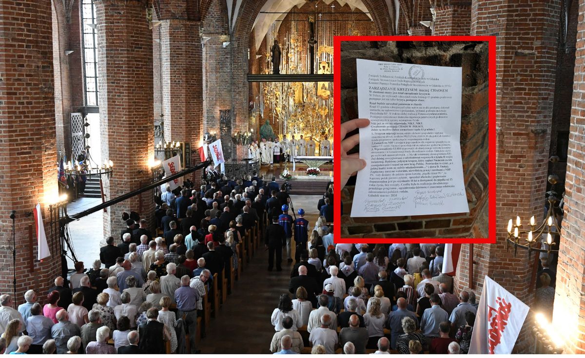 Wierni z gdańskiej bazyliki otrzymali ulotki krytykujące władze