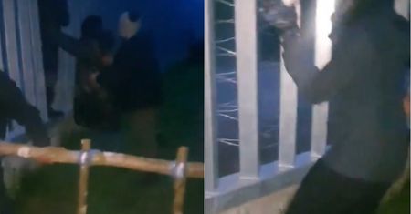 Tak zachowują się migranci na granicy. Niepokojące nagranie