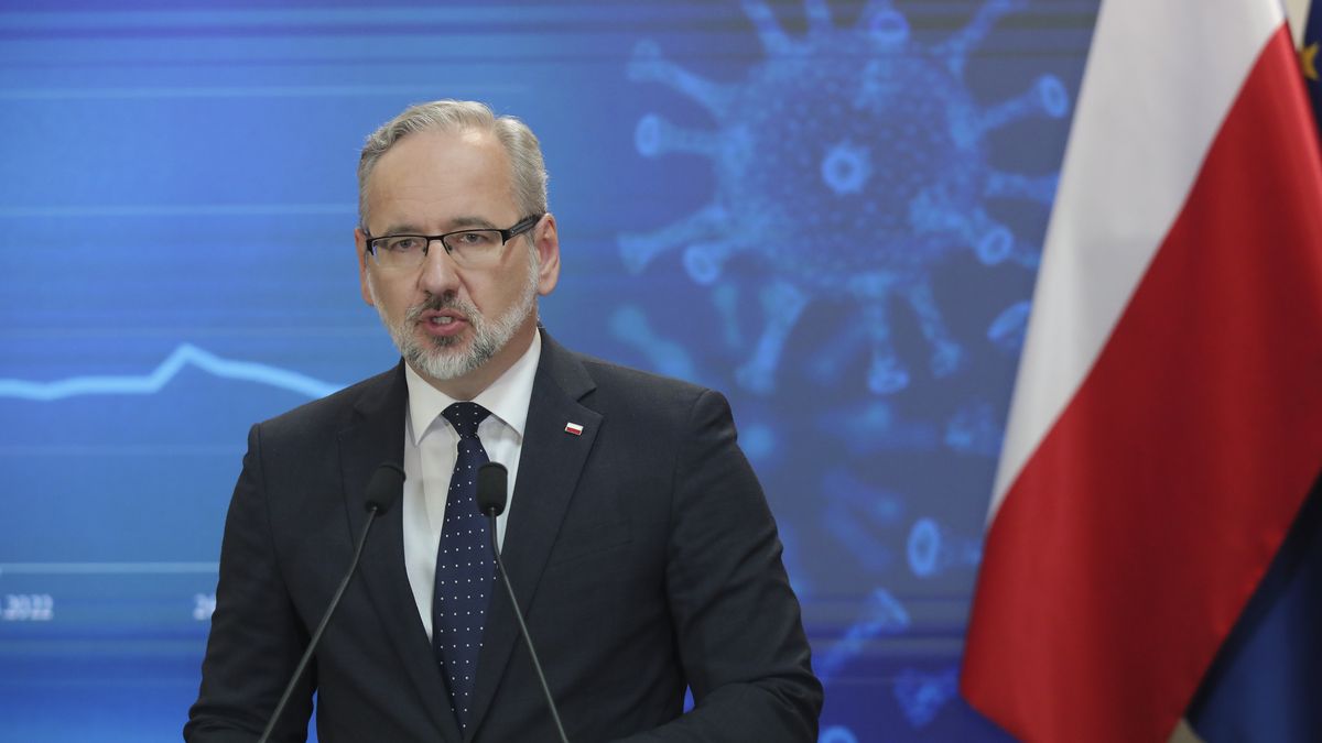 06.05.2022. Warszawa. Konferencja prasowa ministra zdrowia Adama Niedzielskiego, dotyczaca zniesienia stanu epidemii w Polsce. n/z Adam Niedzielski